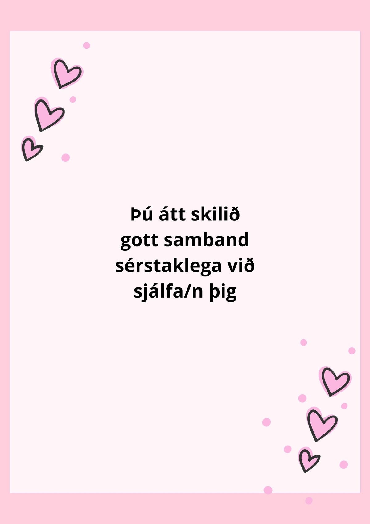 Betri sambönd (einkatími og vinnubækur)